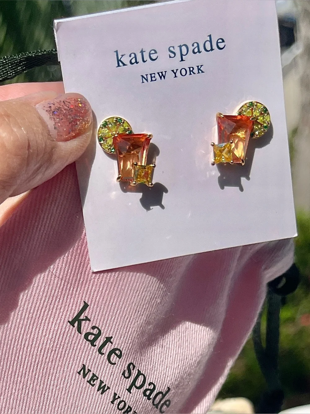 kate spade New Earrings Summertime Drinks Crystals